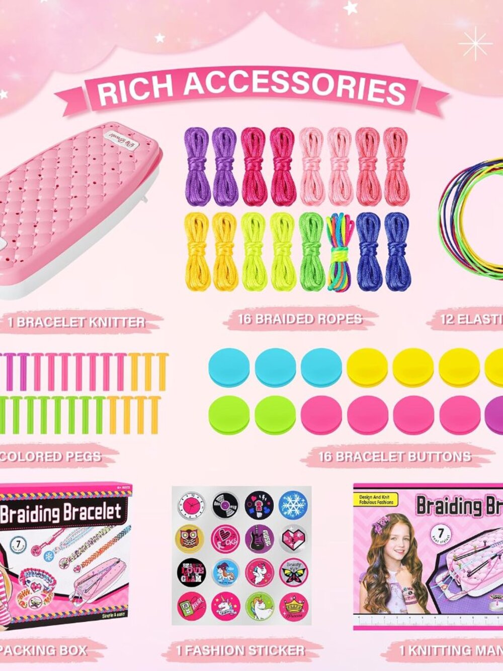 Friendship Bracelet Making Kit - Picture 5 of 7